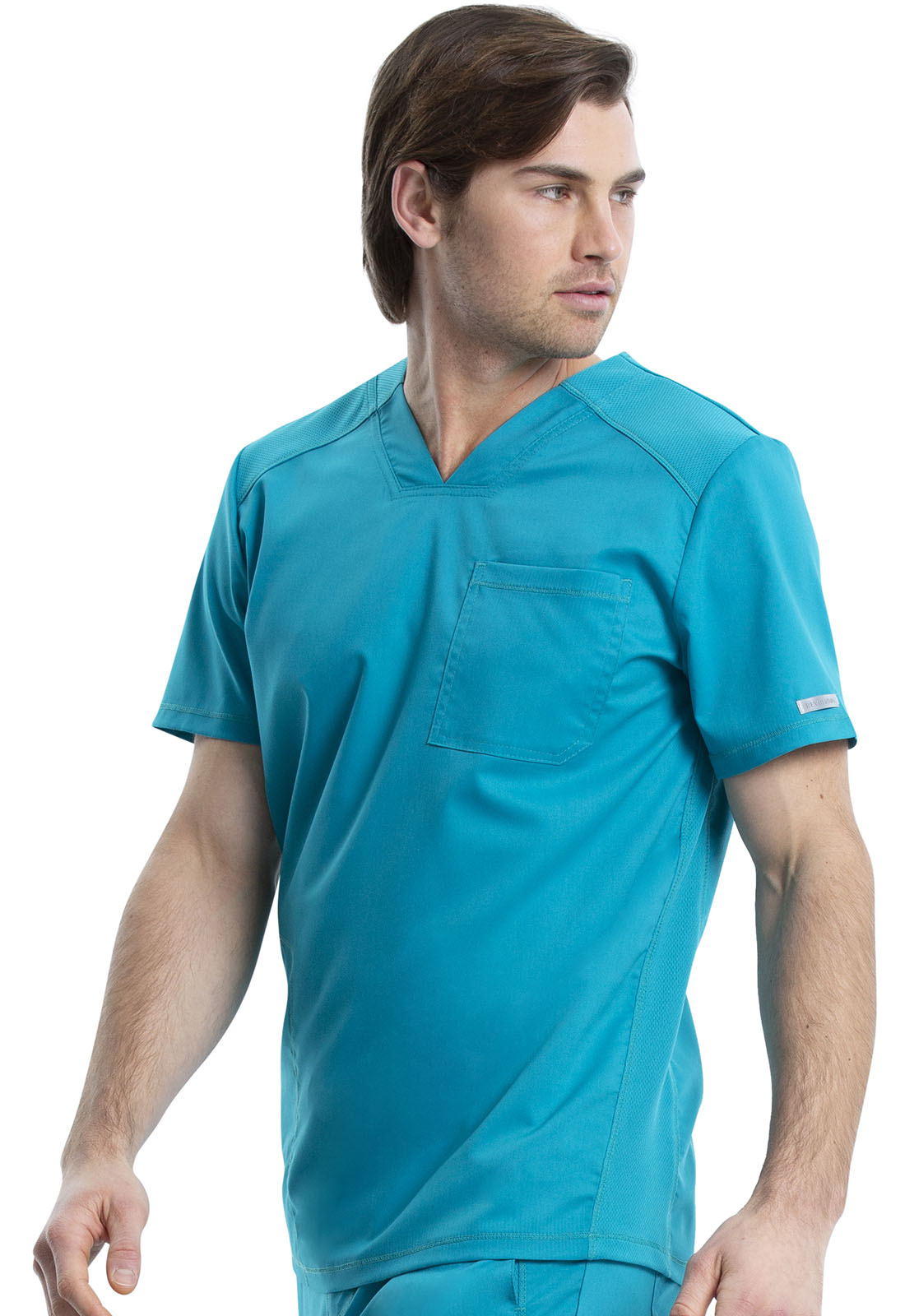 Revolution WW603 Men's V-Neck Top Teal Blue