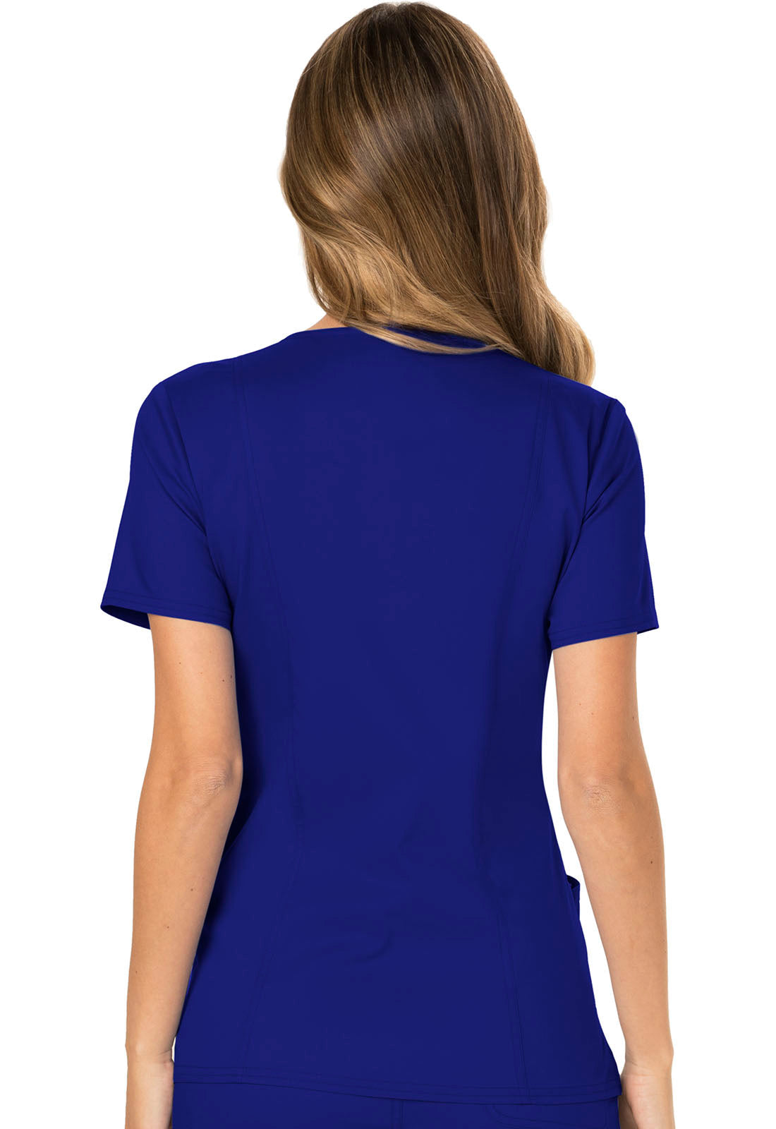 Workwear Revolution WW610 Women's Mock Wrap Scrub Top Galaxy Blue