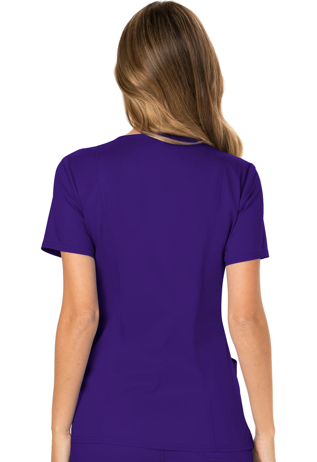 Workwear Revolution WW610 Women's Mock Wrap Scrub Top Grape