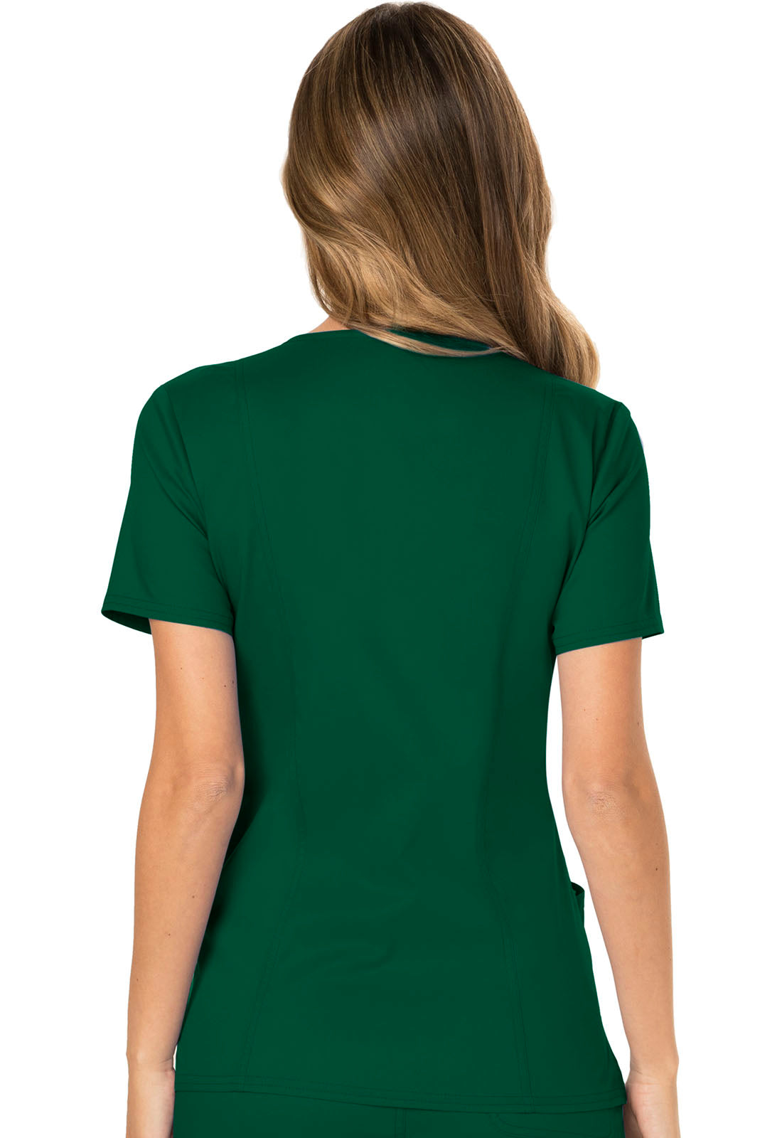 Workwear Revolution WW610 Women's Mock Wrap Scrub Top Hunter Green