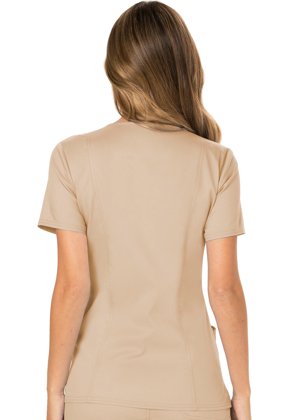 Workwear Revolution WW610 Women's Mock Wrap Scrub Top Khaki