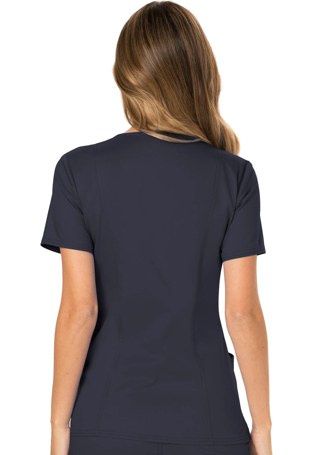 Workwear Revolution WW610 Women's Mock Wrap Scrub Top Pewter