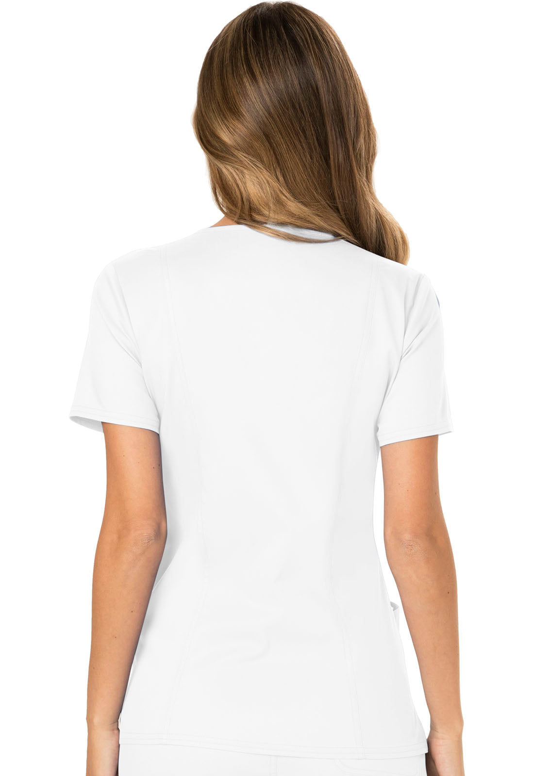 Workwear Revolution WW610 Women's Mock Wrap Scrub Top White