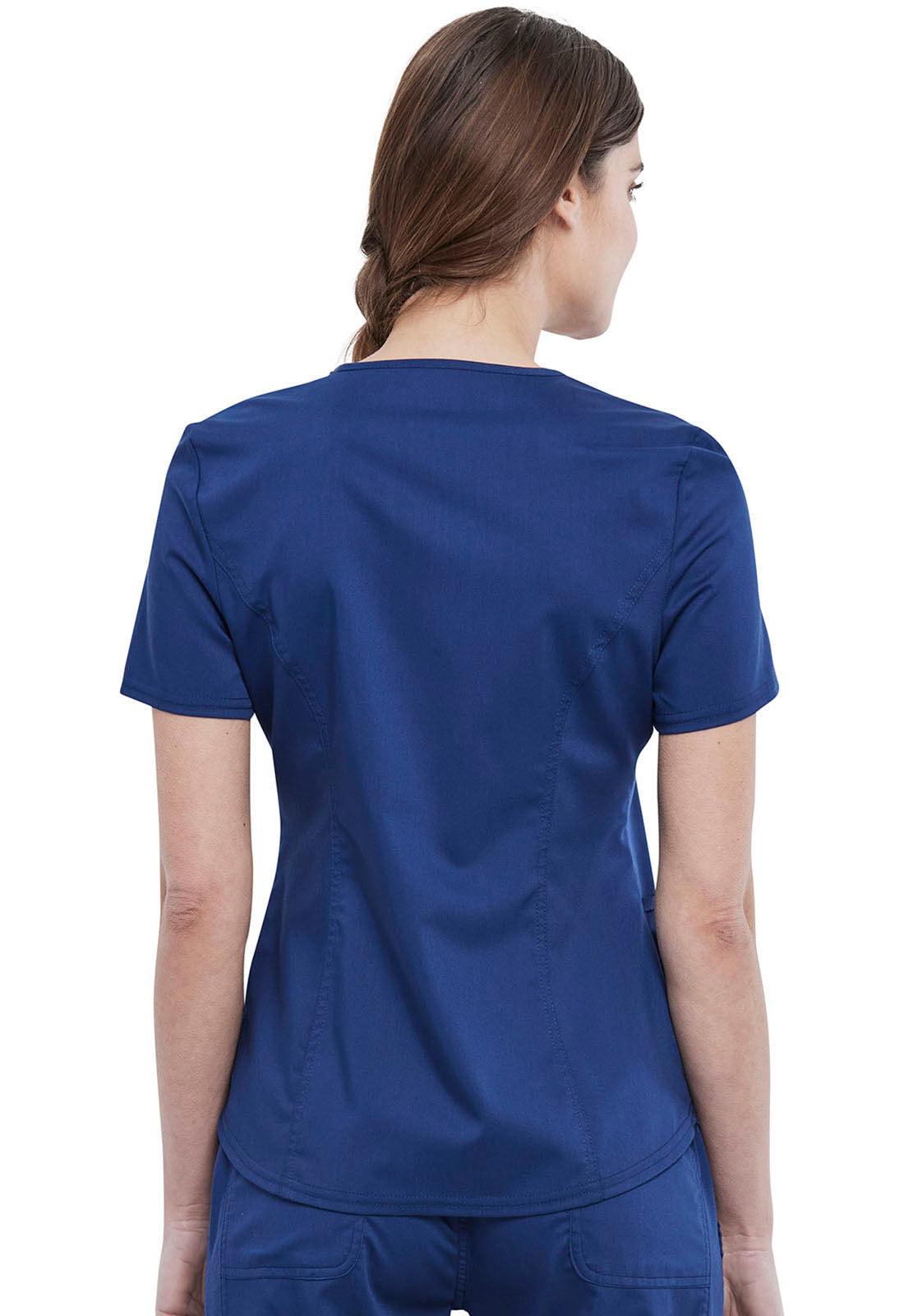 Workwear Revolution WW612 Women's V-Neck Scrub Top Navy