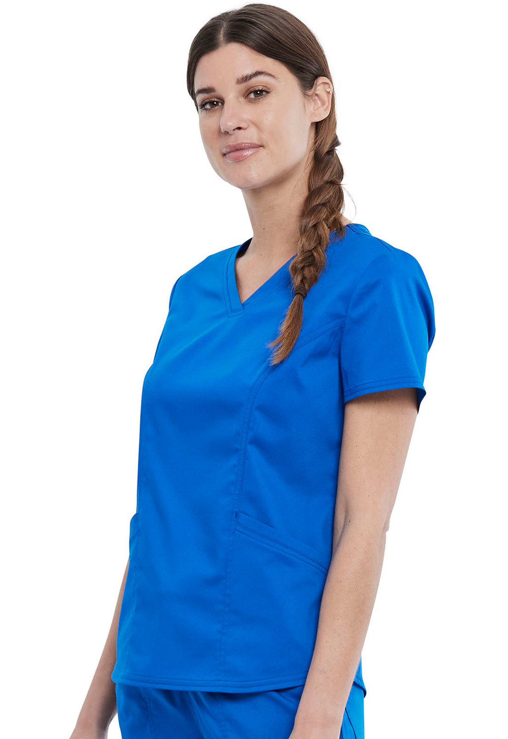 Workwear Revolution WW612 Women's V-Neck Scrub Top Royal