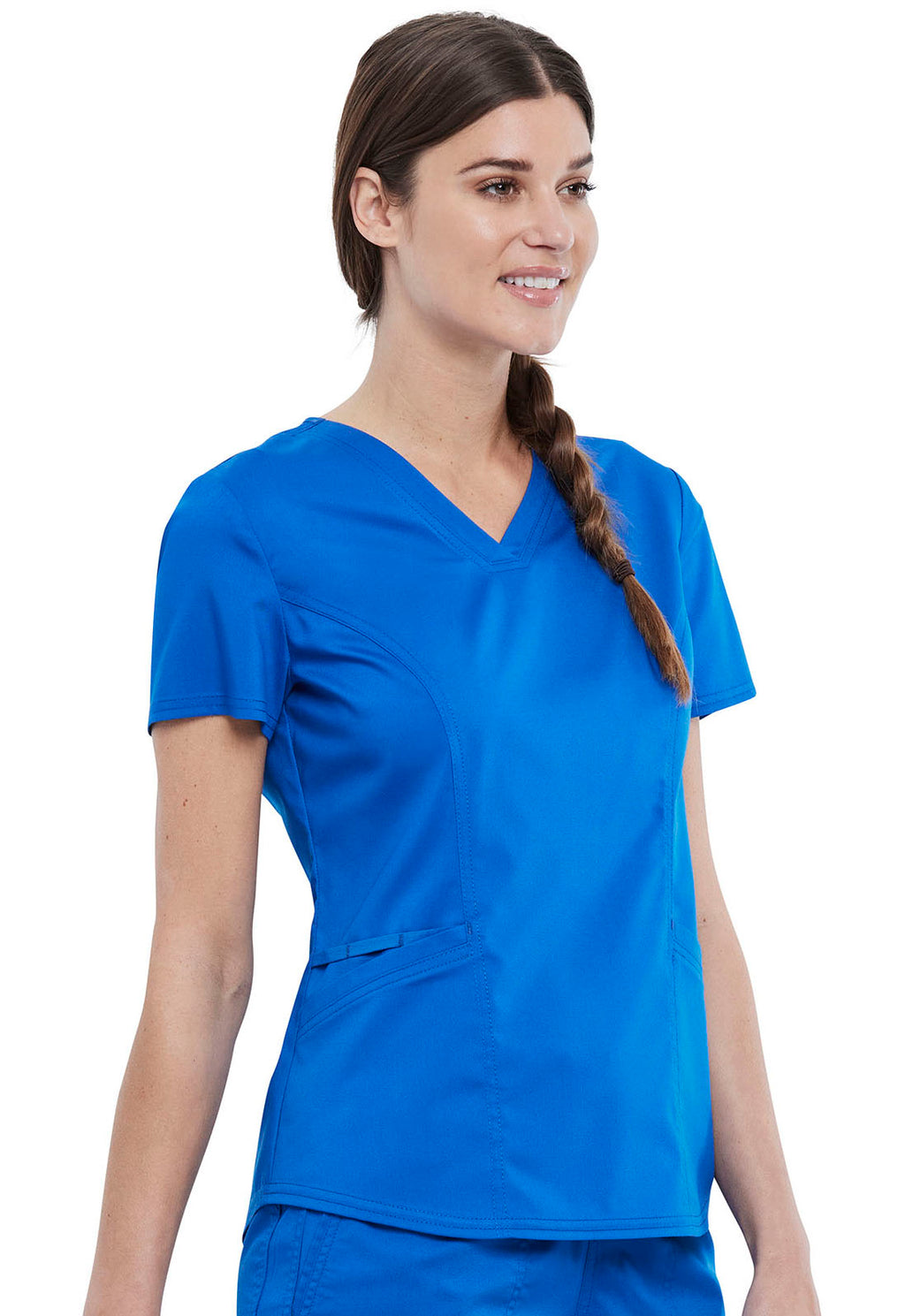Workwear Revolution WW612 Women's V-Neck Scrub Top Royal