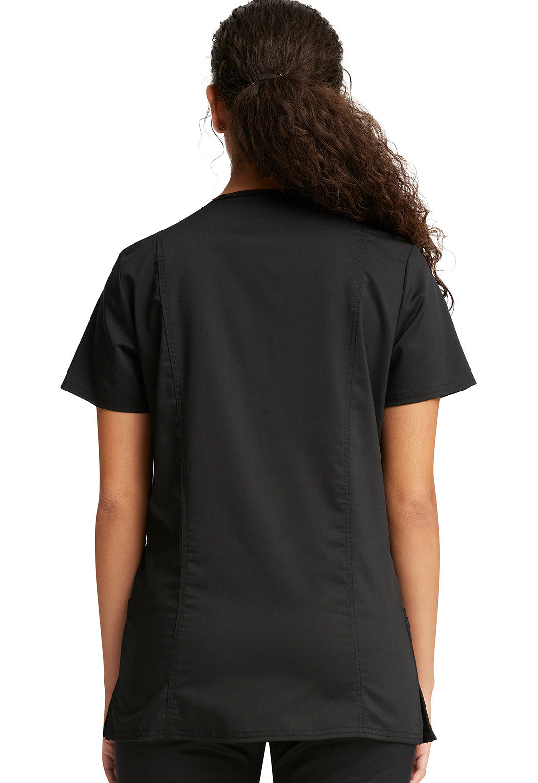 Workwear Revolution WW620 Women's V-Neck Scrub Top Black