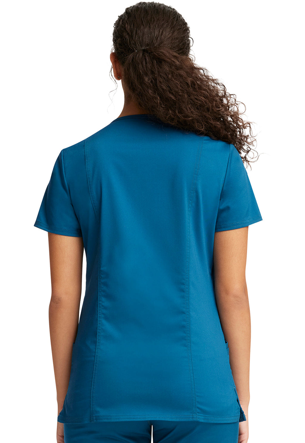 Workwear Revolution WW620 Women's V-Neck Scrub Top Caribbean Blue