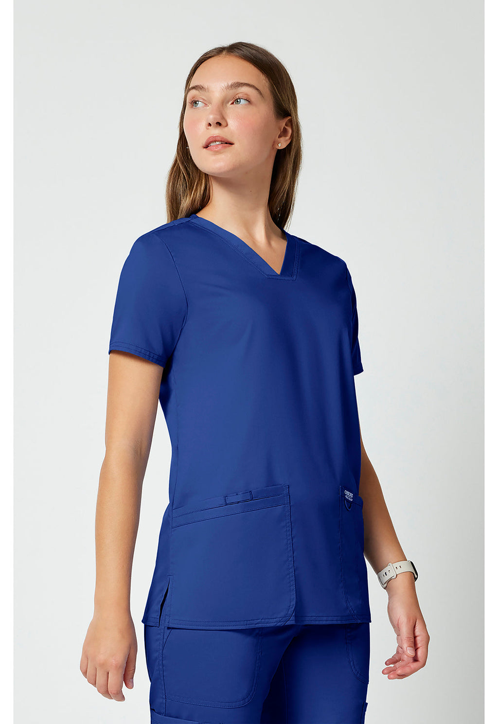 Workwear Revolution WW620 Women's V-Neck Scrub Top Galaxy Blue