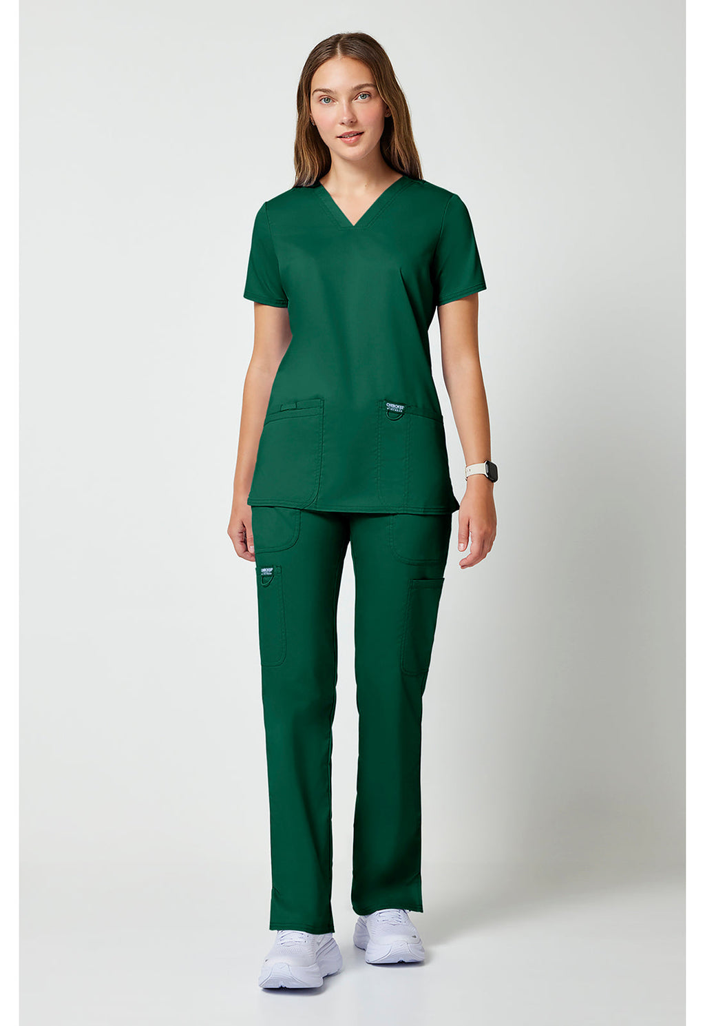 Workwear Revolution WW620 Women's V-Neck Scrub Top Hunter Green