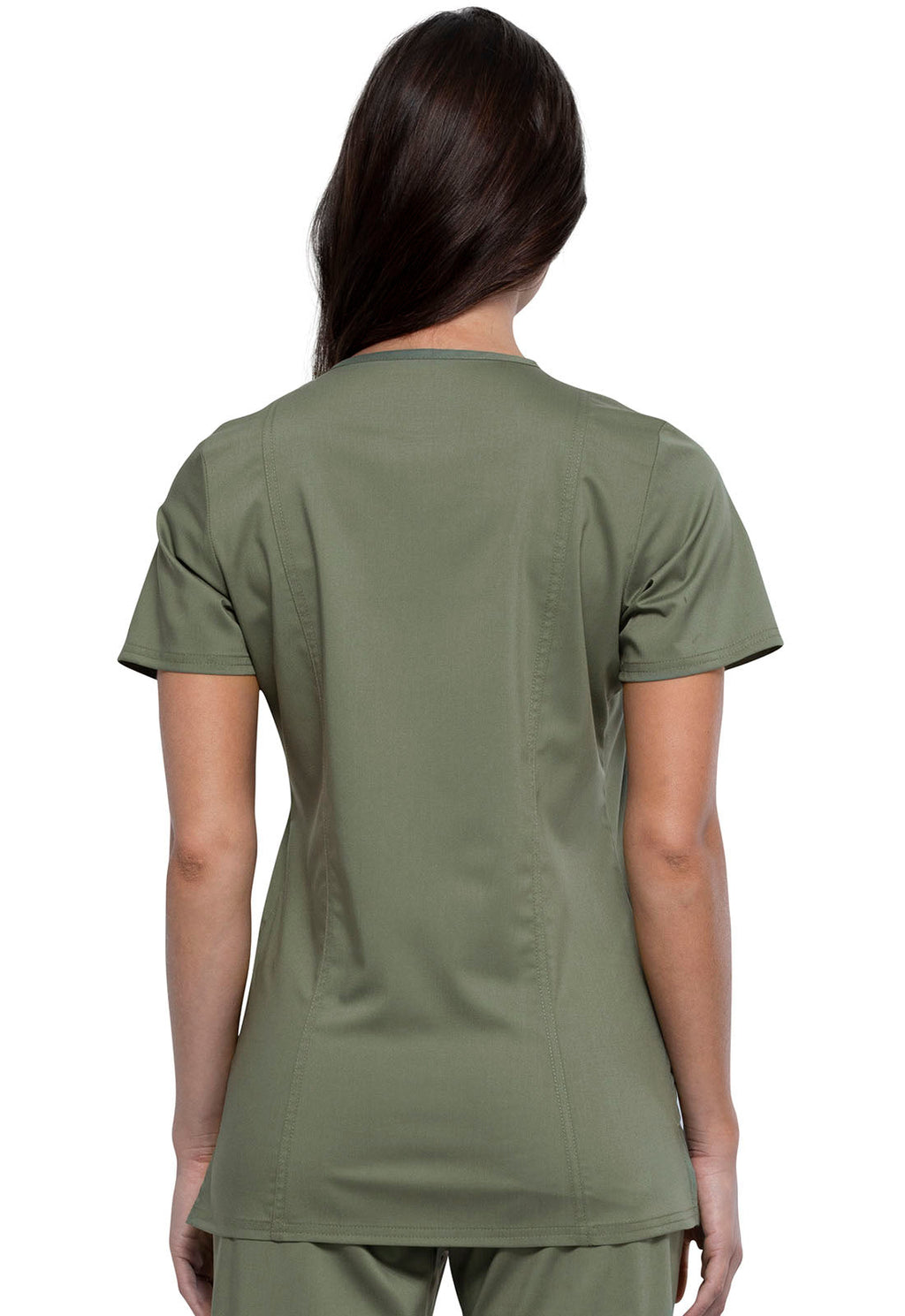 Workwear Revolution WW620 Women's V-Neck Scrub Top Olive