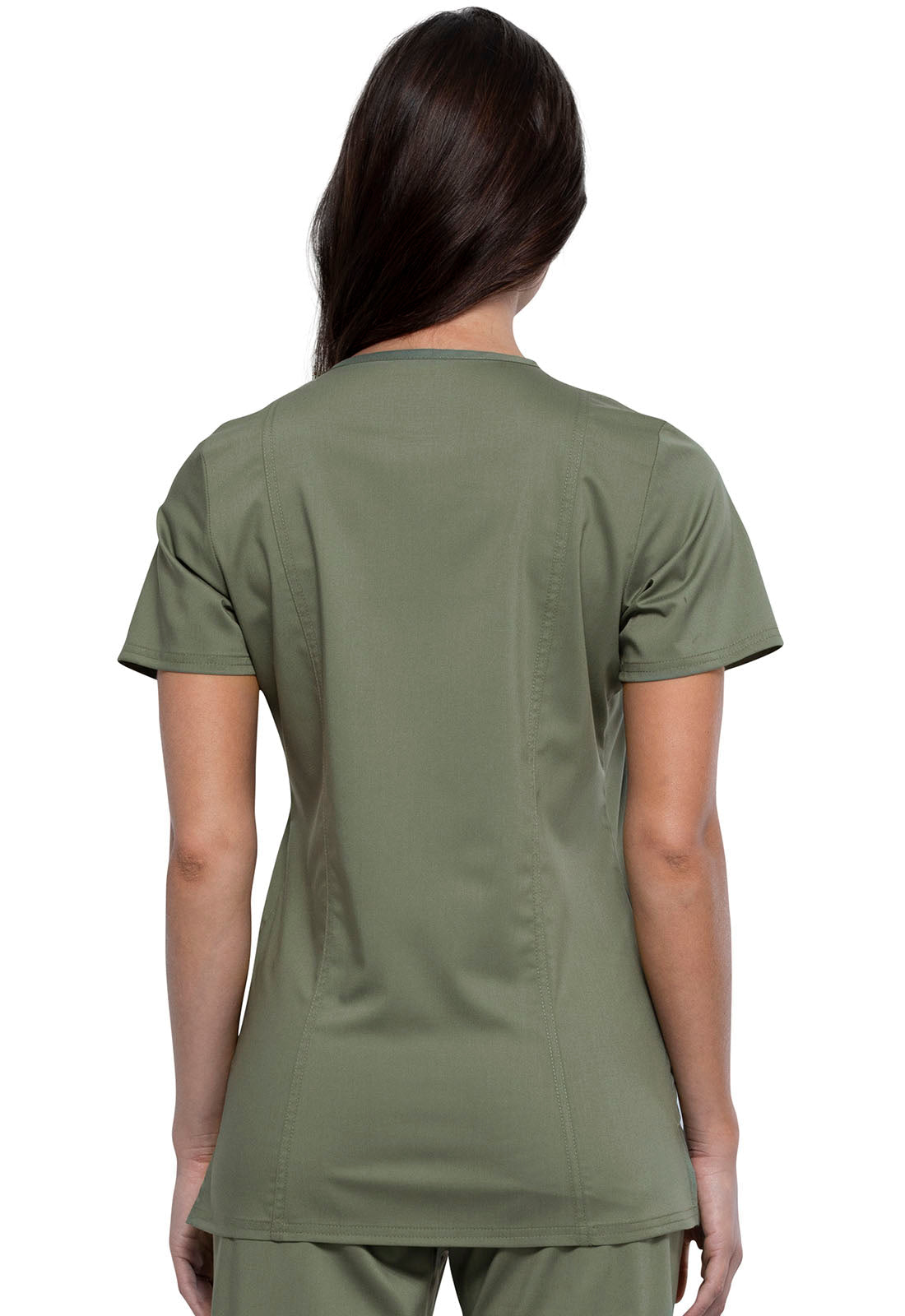 Workwear Revolution WW620 Women's V-Neck Scrub Top Olive