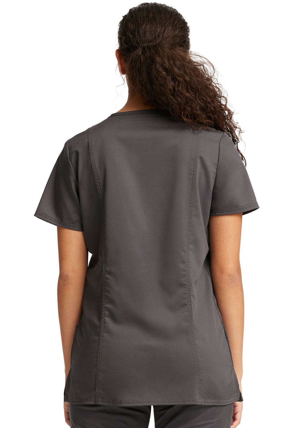 Workwear Revolution WW620 Women's V-Neck Scrub Top Pewter
