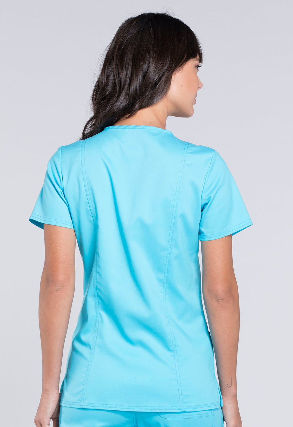 Workwear Revolution WW620 Women's V-Neck Scrub Top Turquoise