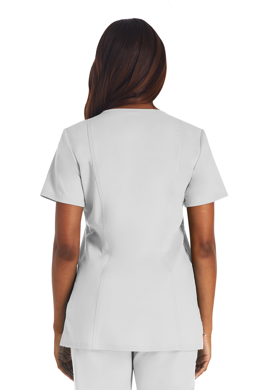Workwear Revolution WW620 Women's V-Neck Scrub Top White