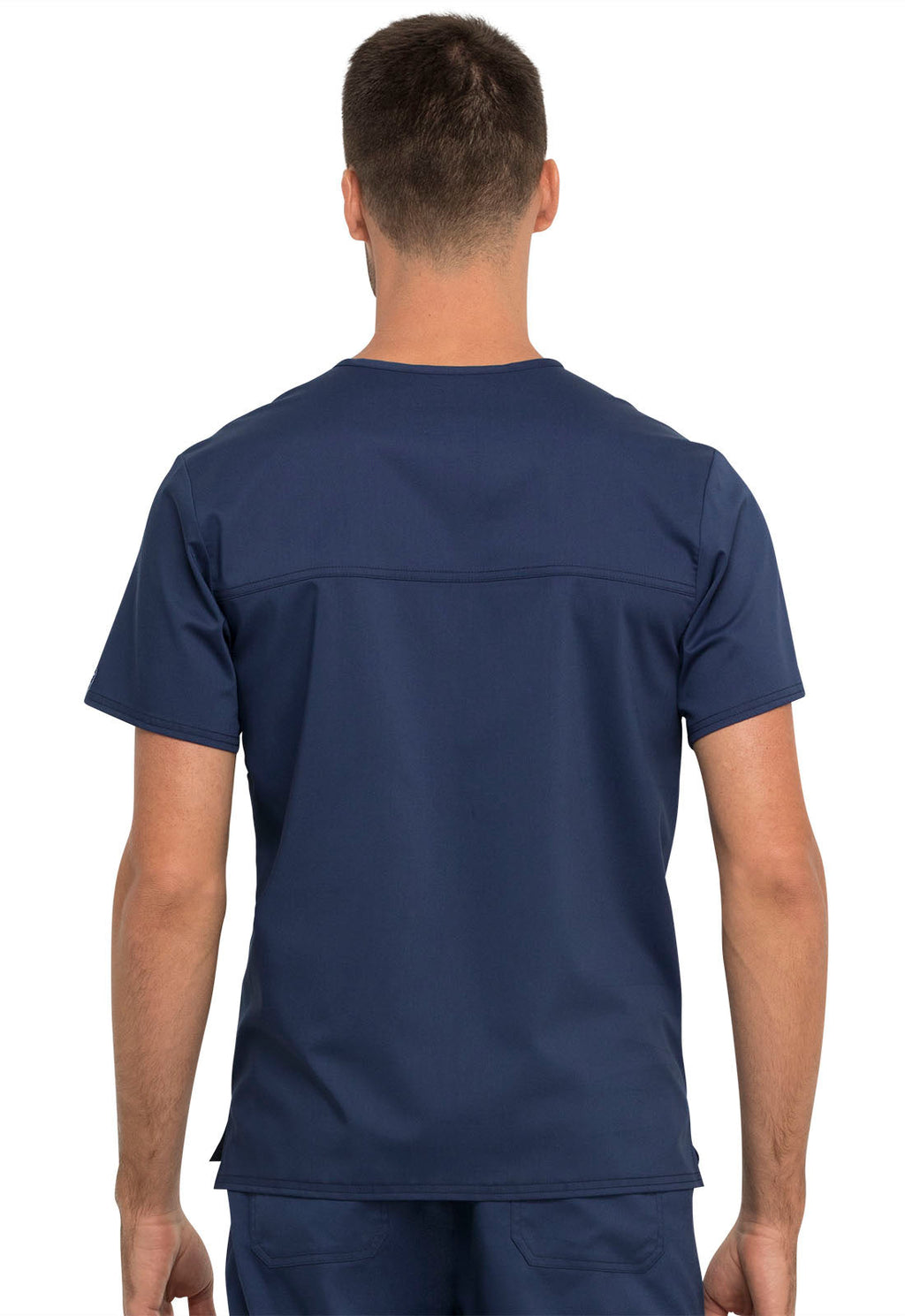 Workwear Revolution WW625 Unisex Unisex 1 Pocket Tuckable V-Neck Scrub Top Navy