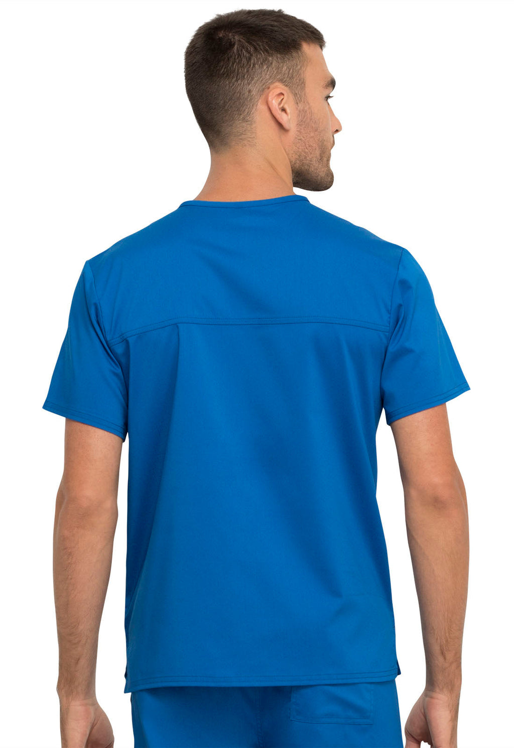 Workwear Revolution WW625 Unisex Unisex 1 Pocket Tuckable V-Neck Scrub Top Royal