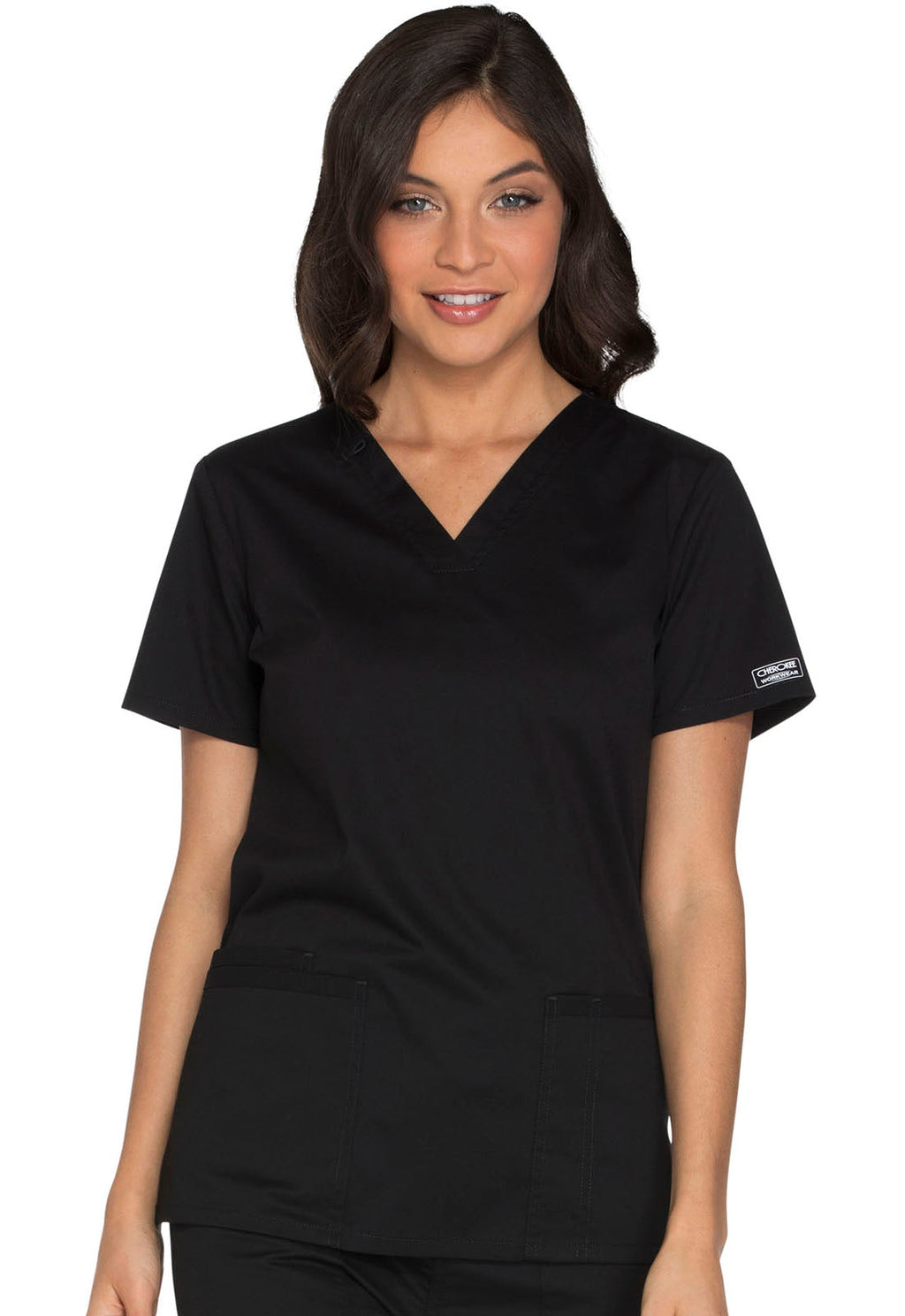 Core Stretch WW630 V-Neck Top Black