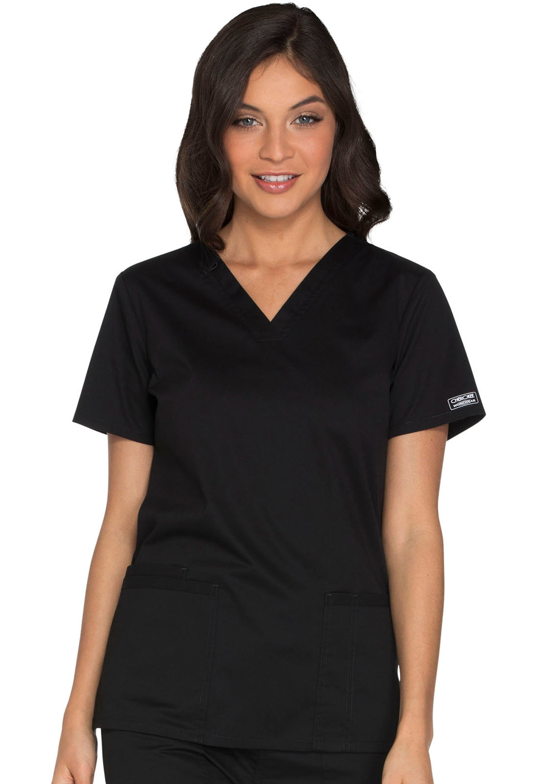 Core Stretch WW630 V-Neck Top Black