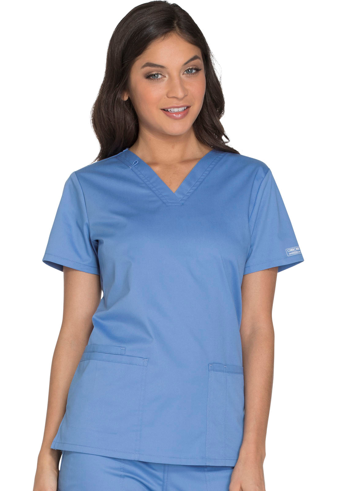 Core Stretch WW630 V-Neck Top Ciel