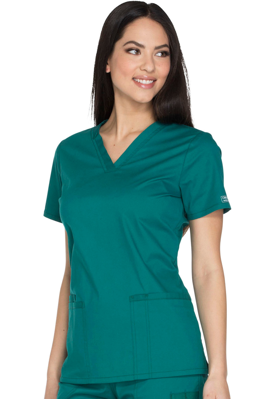 Core Stretch WW630 V-Neck Top Hunter Green
