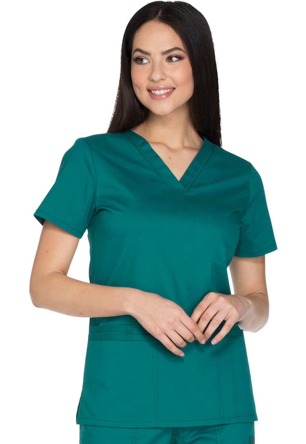 Core Stretch WW630 V-Neck Top Hunter Green