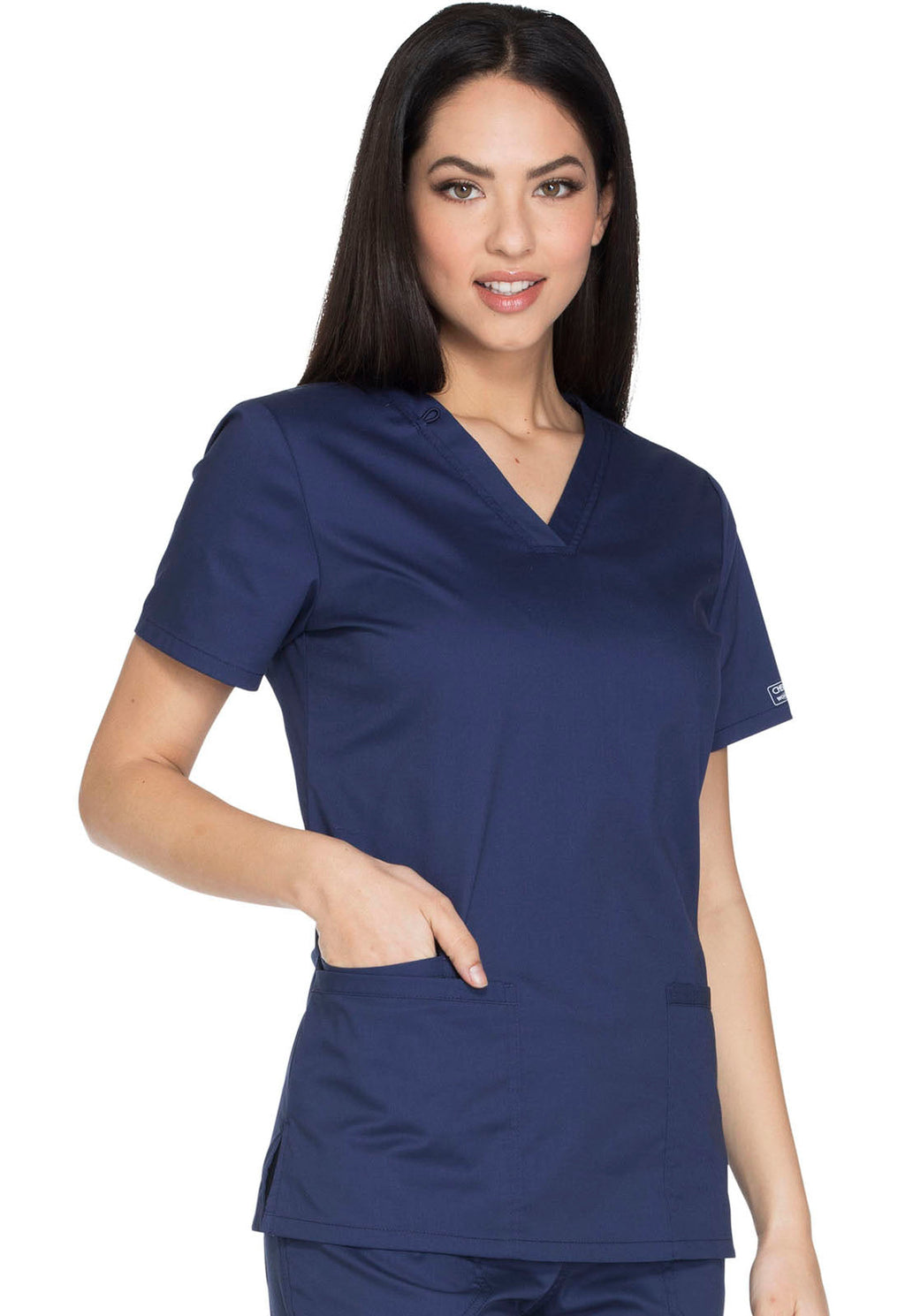 Core Stretch WW630 V-Neck Top Navy