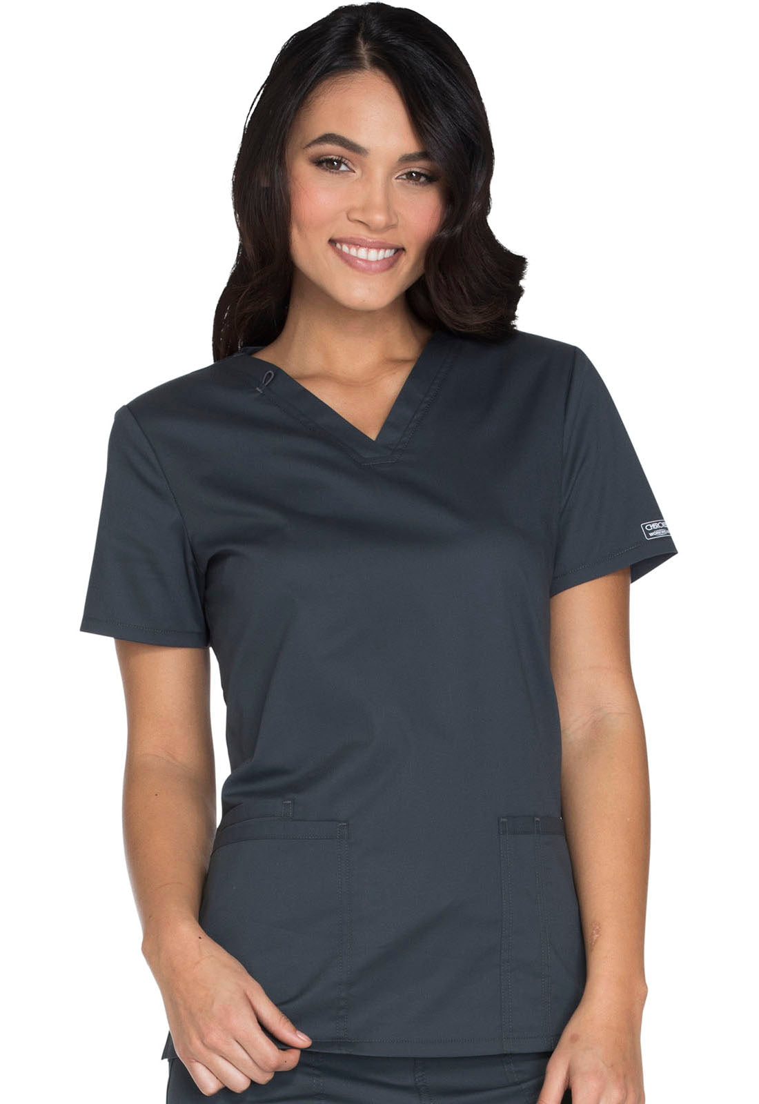 Core Stretch WW630 V-Neck Top Pewter