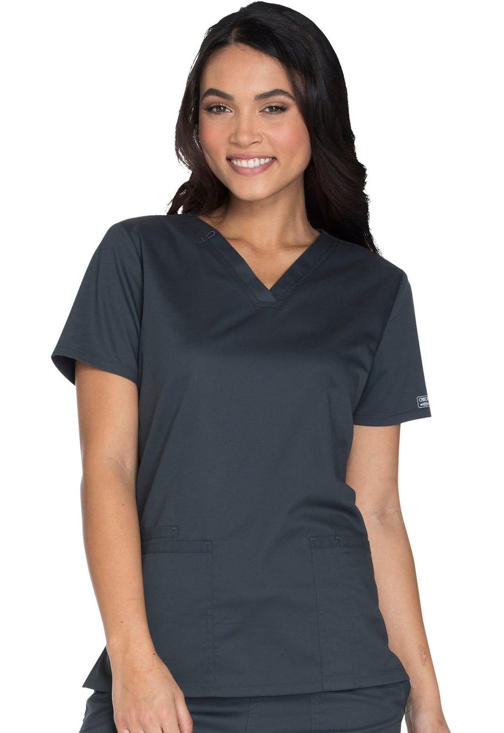Core Stretch WW630 V-Neck Top Pewter