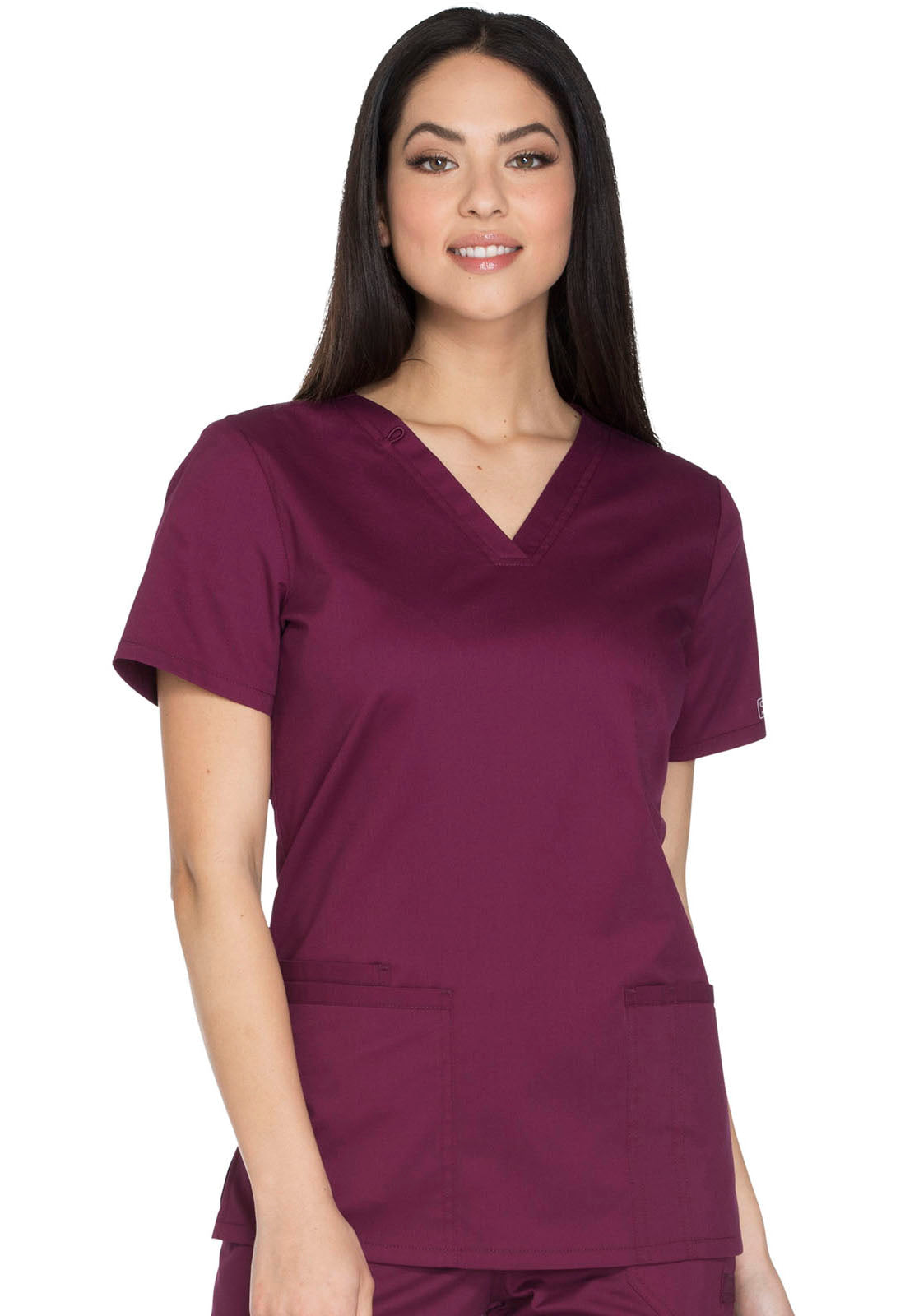 Core Stretch WW630 V-Neck Top Wine