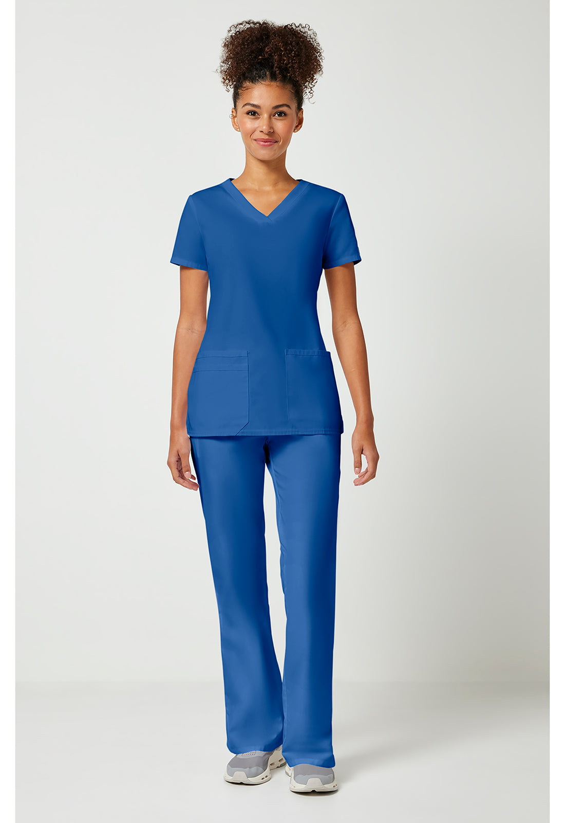 Workwear Originals WW645 Women's V-Neck Scrub Top Royal