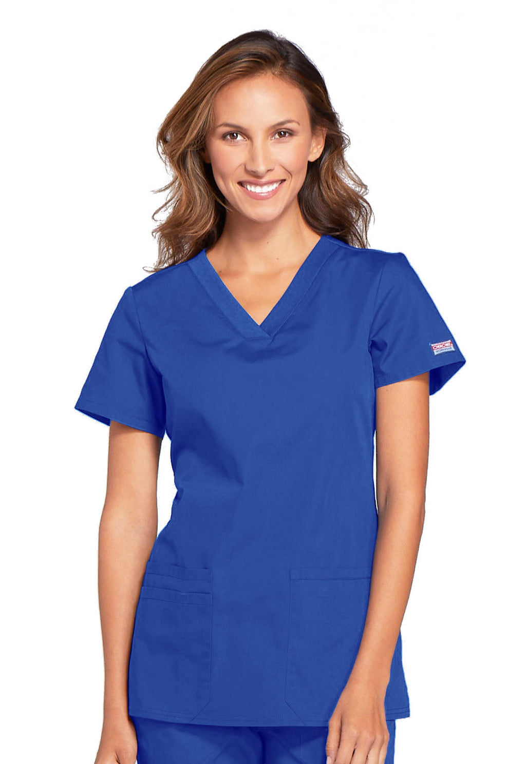 Workwear Originals WW645 Women's V-Neck Scrub Top Royal