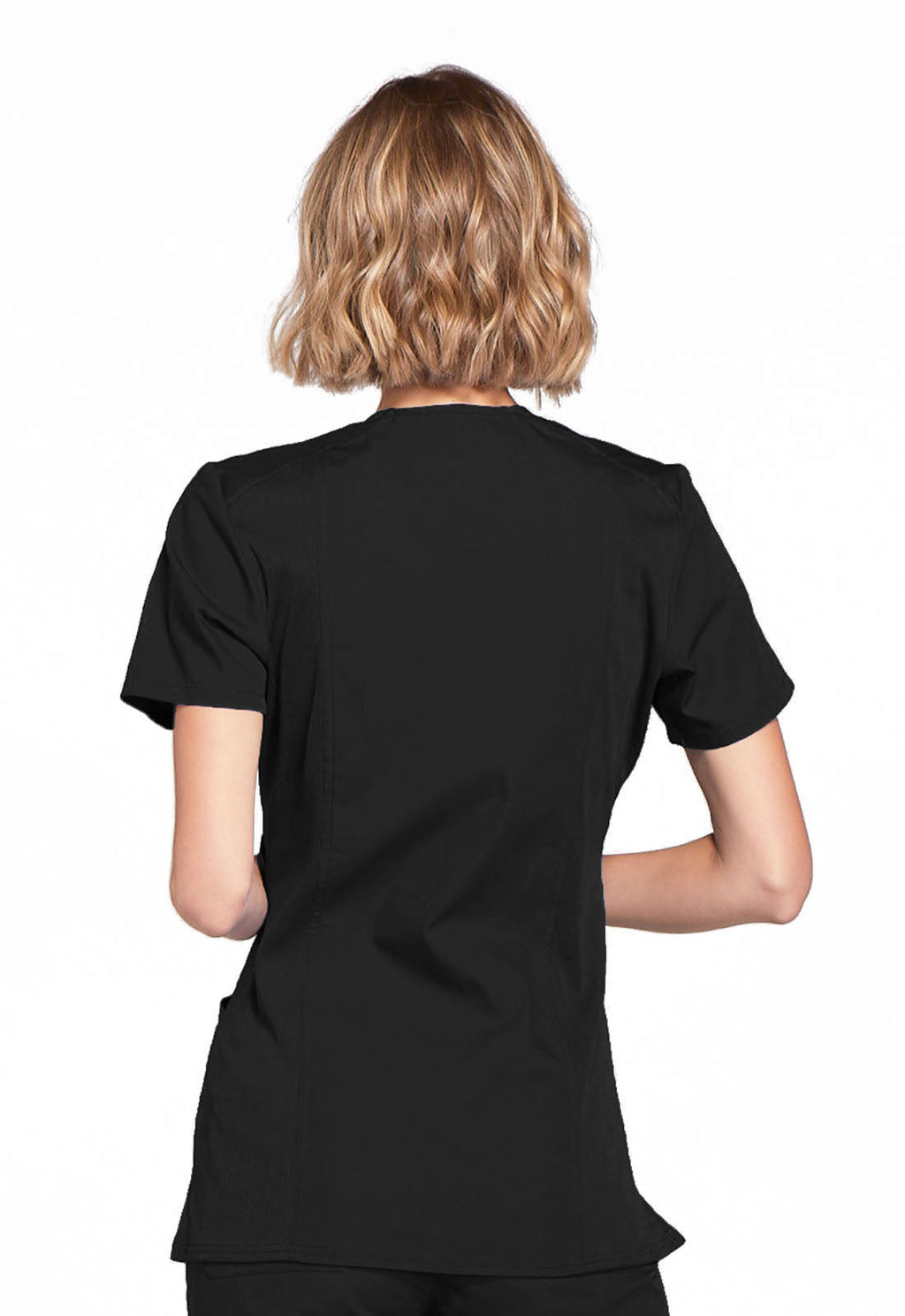 Originals WW650 Mock Wrap Top Black