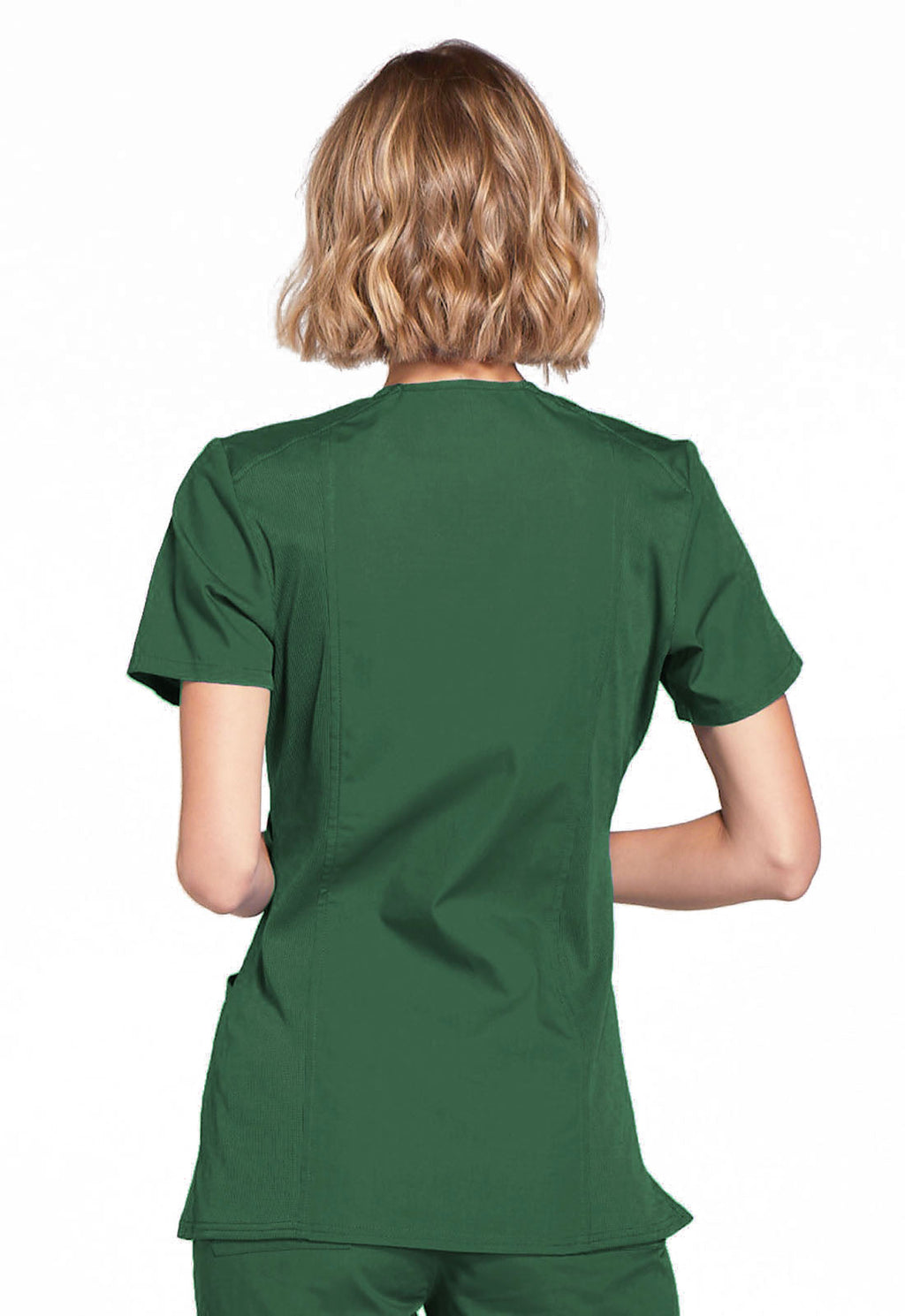 Originals WW650 Mock Wrap Top Hunter Green