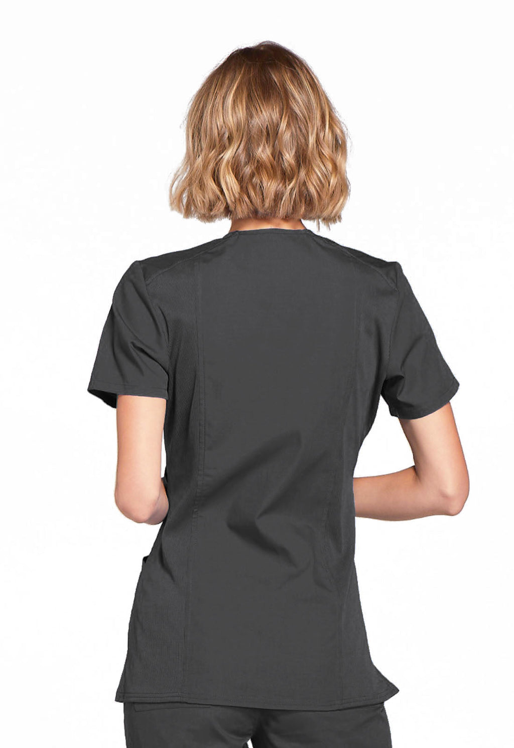 Originals WW650 Mock Wrap Top Pewter