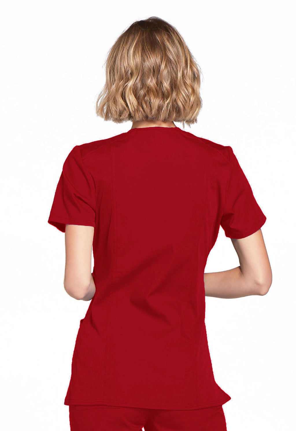 Originals WW650 Mock Wrap Top Red