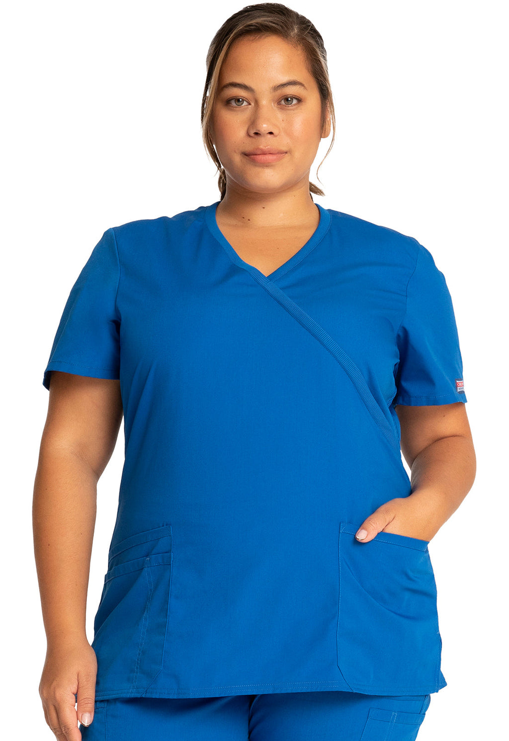 Originals WW650 Mock Wrap Top Royal