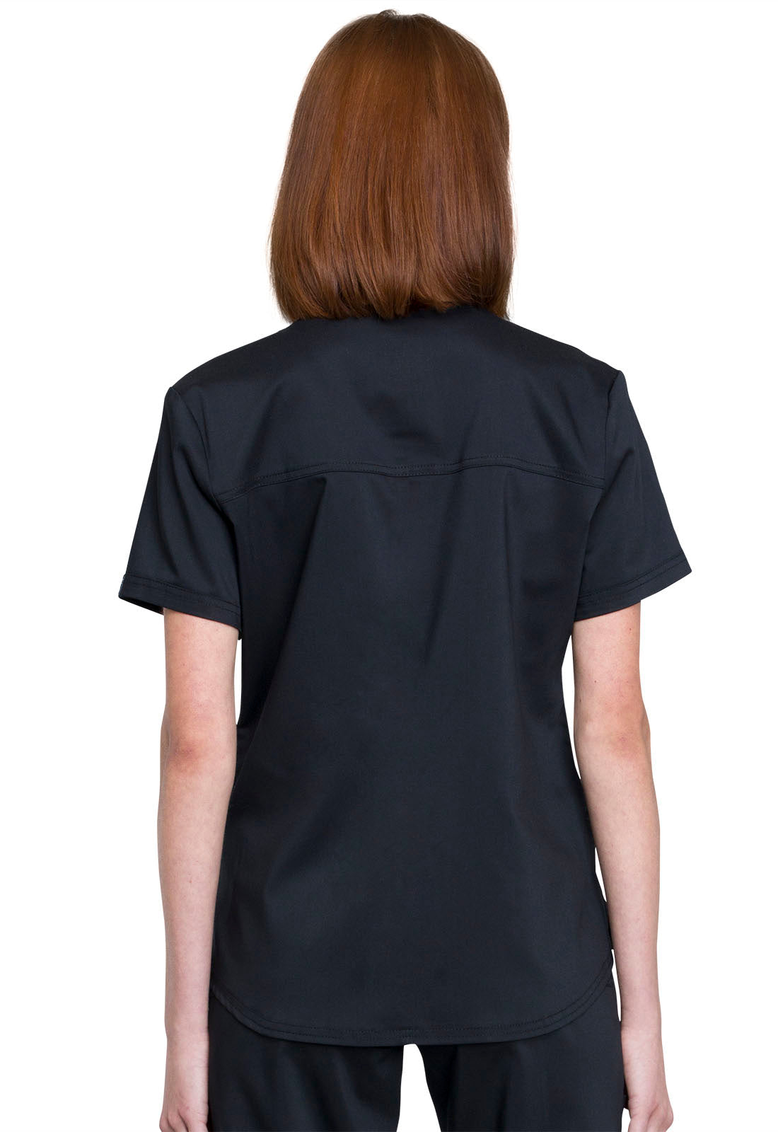 Revolution WW657 Tuckable V-Neck O.R. Top Black