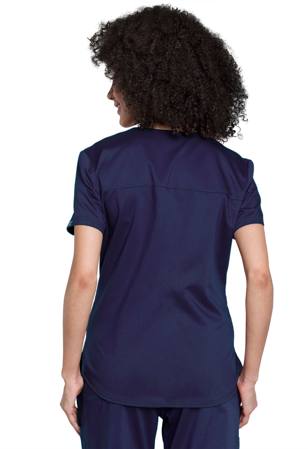 Workwear Revolution WW657 Women's Tuckable V-Neck O.R. Scrub Top Navy