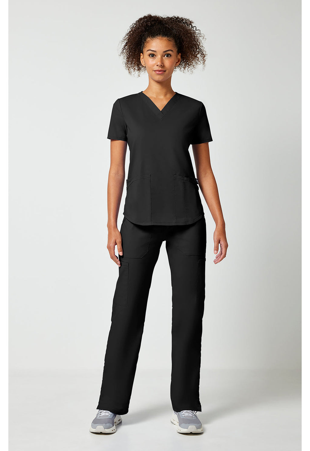 Workwear Professionalessionals WW665 Women's V-Neck Scrub Top Black