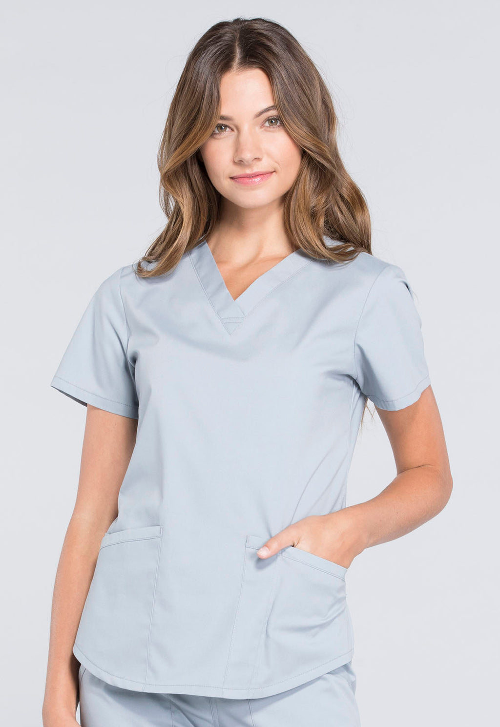 Professionals WW665 V-Neck Top Grey