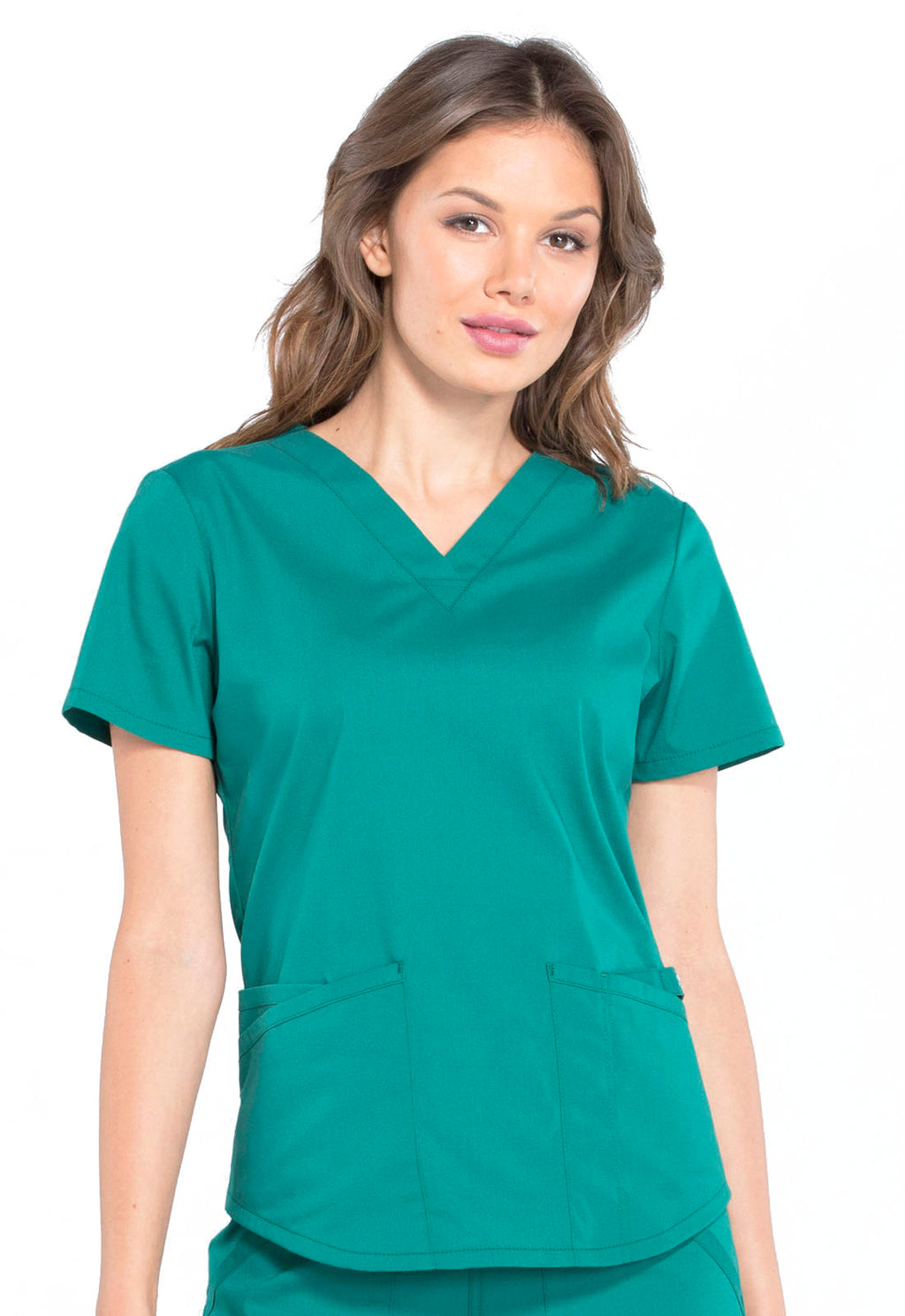 Professionals WW665 V-Neck Top Hunter Green
