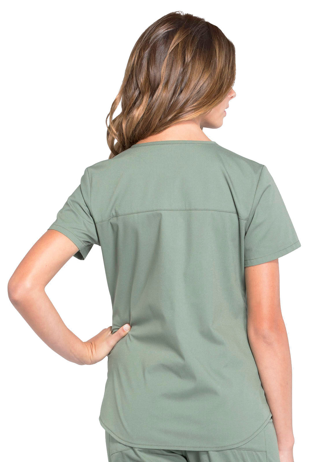 Professionals WW665 V-Neck Top Olive