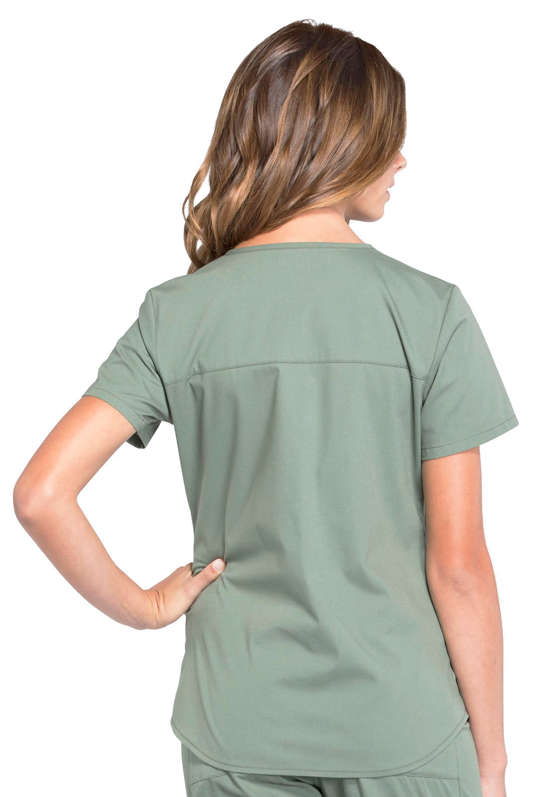 Professionals WW665 V-Neck Top Olive