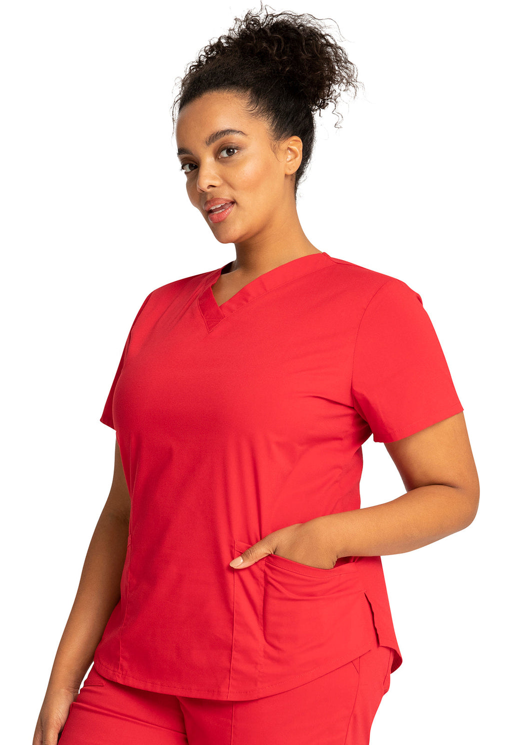 Professionals WW665 V-Neck Top Red