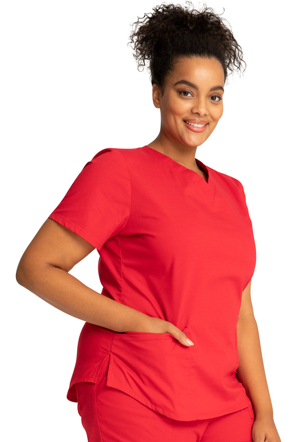 Professionals WW665 V-Neck Top Red