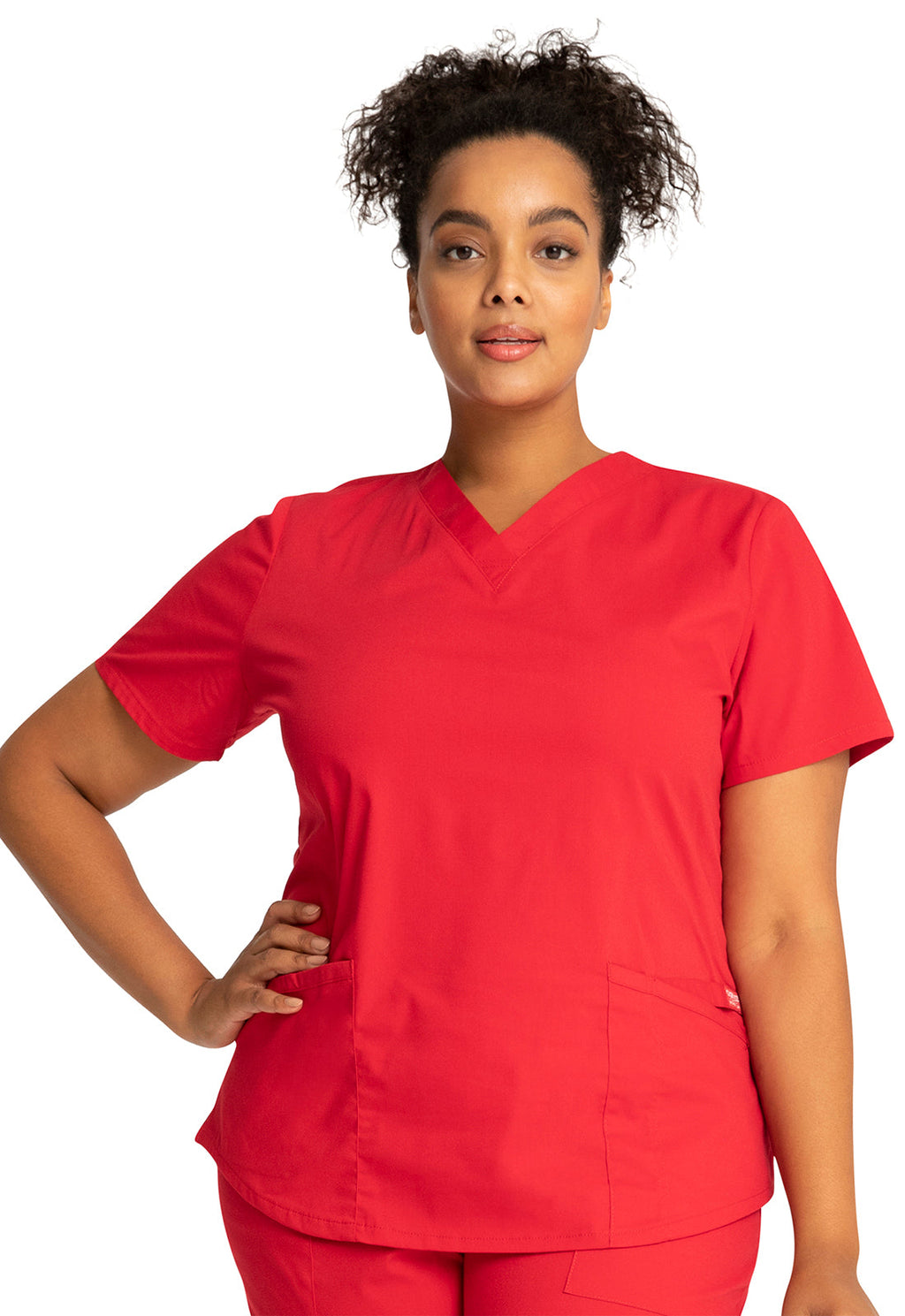 Professionals WW665 V-Neck Top Red