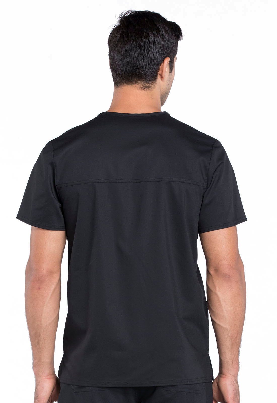 Workwear Revolution WW670 Men's V-Neck Scrub Top Black
