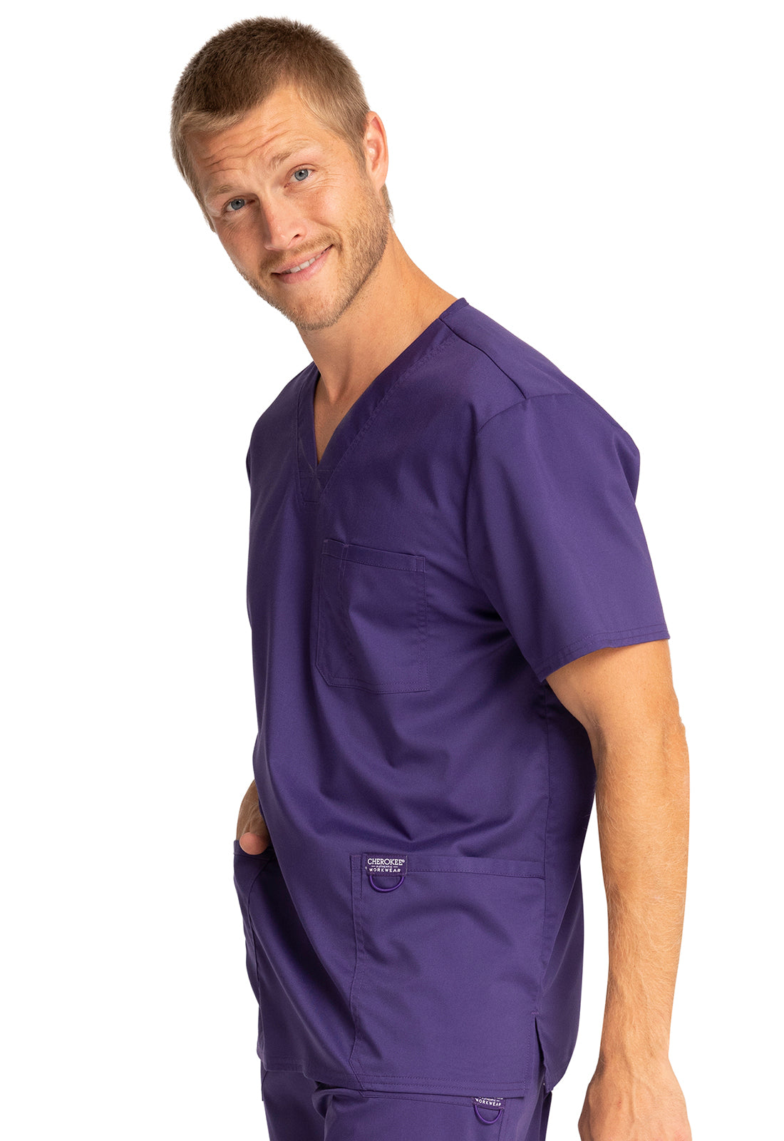 Revolution WW670 Men's V-Neck Top Grape