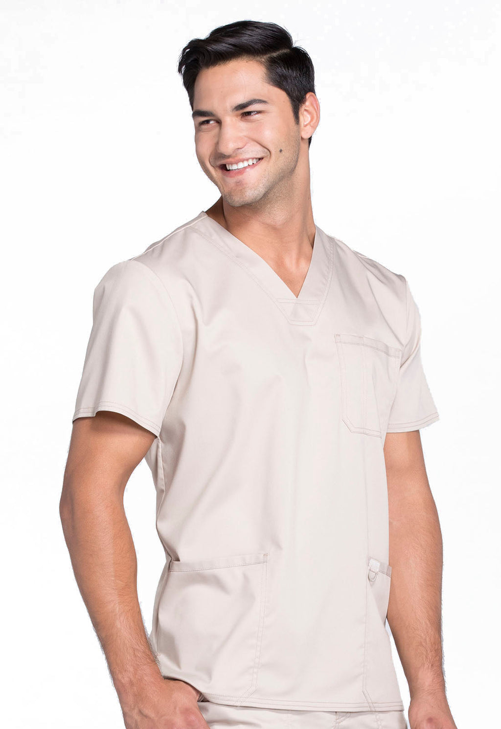 Revolution WW670 Men's V-Neck Top Khaki